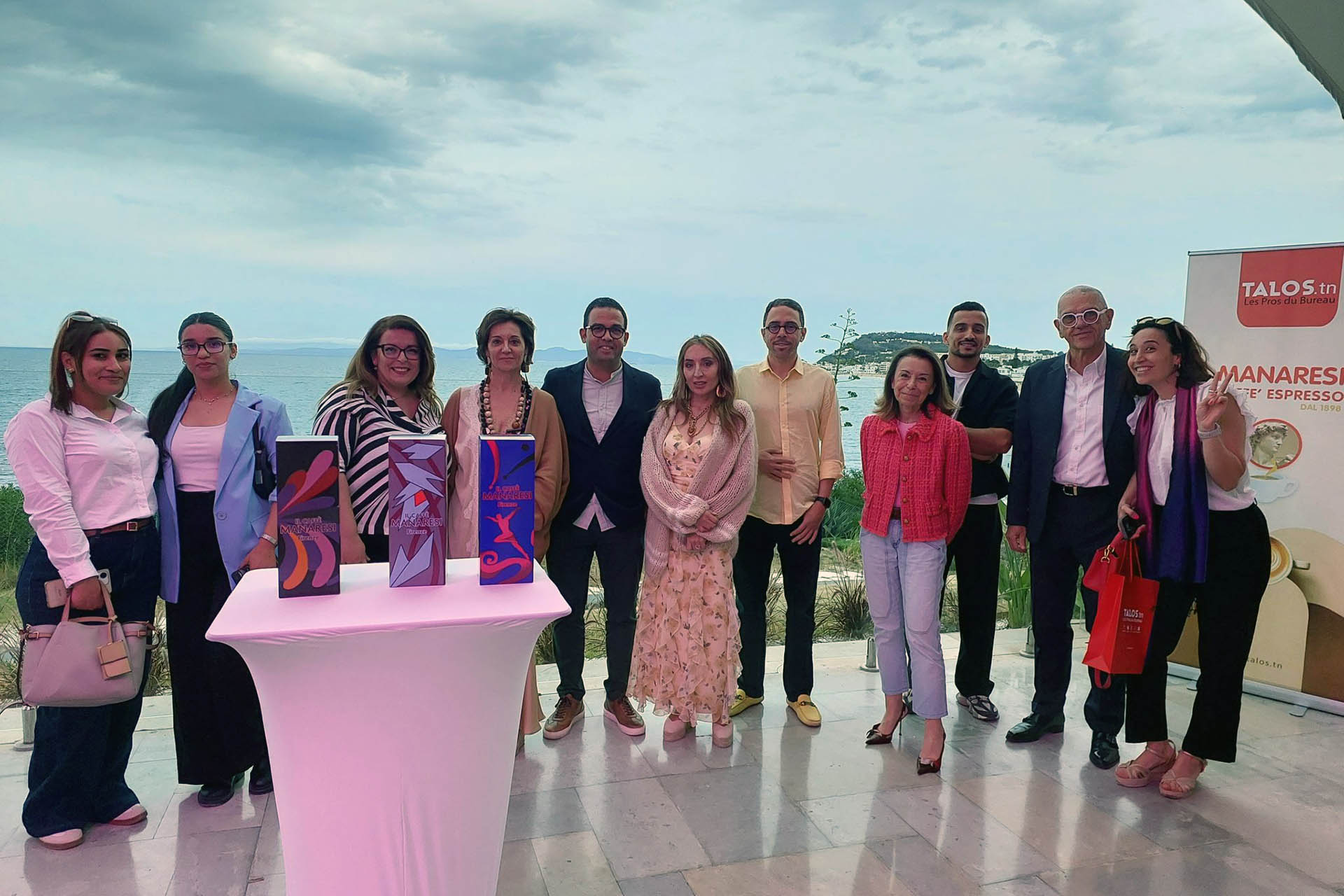 Momenti della degustazione del nostro caffè presso i nostri partner in Tunisia