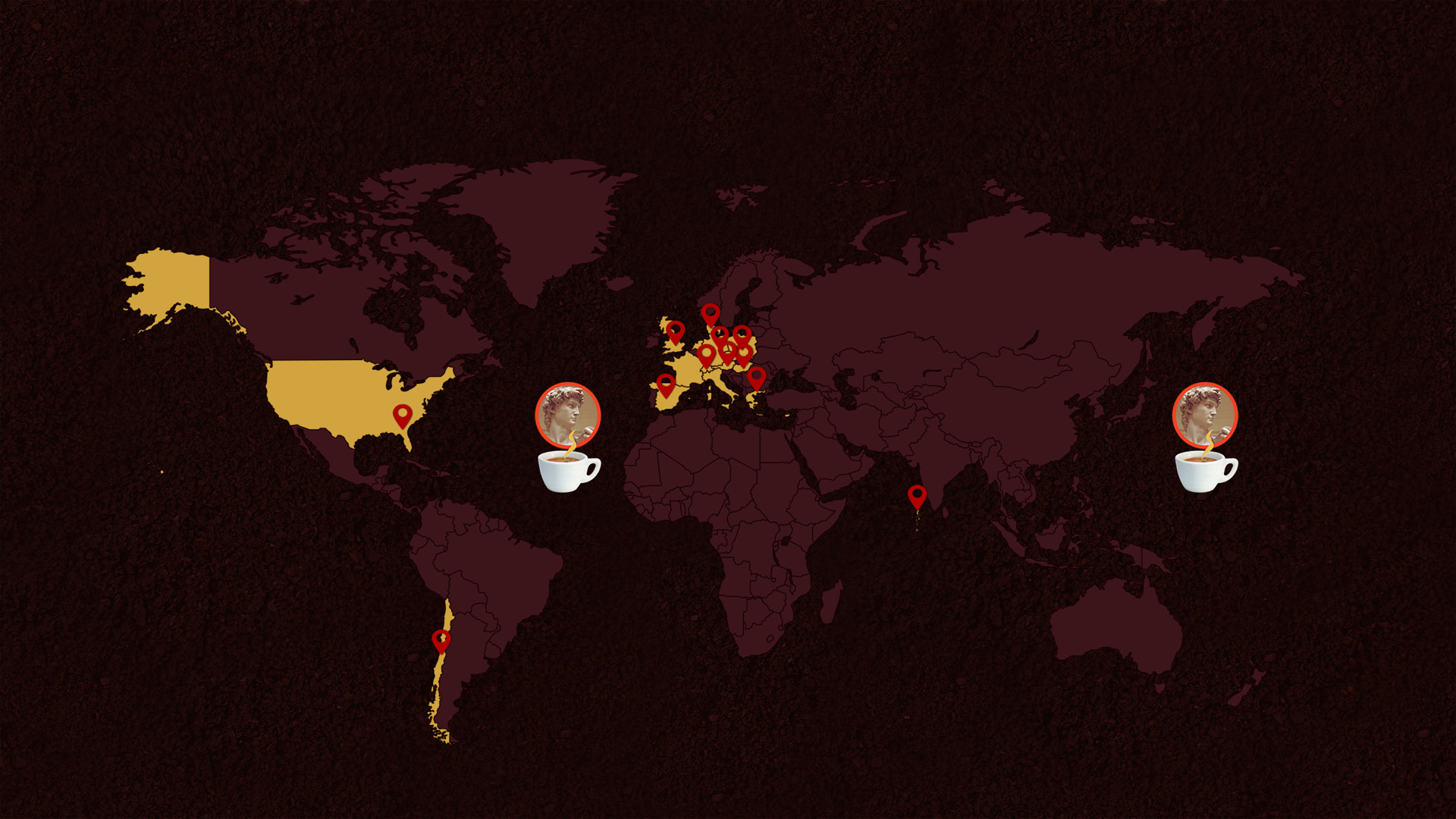 La presenza de Il Caffè Manaresi nel mondo