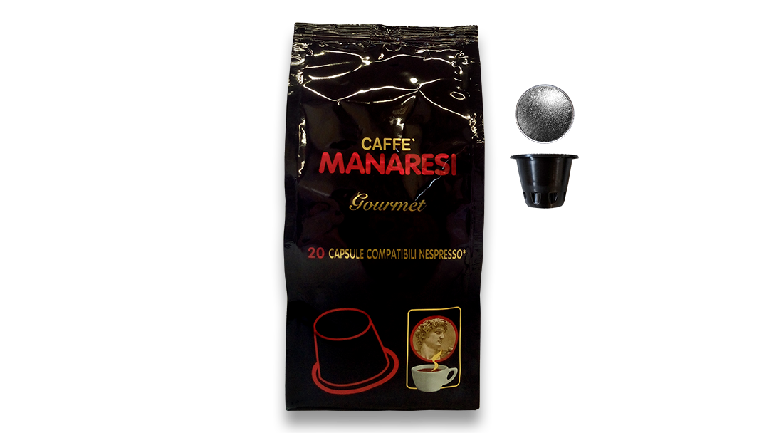 20 Capsule di caffè compatibili Nespresso<sup>®</sup> (100 gr.)Gourmet